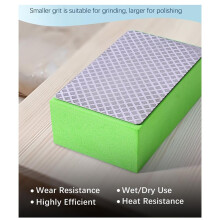 4 Pack Diamond Hand Polishing Pads, Diamond Polishing Pads for Wood Tile Glass Stone (60/100/200/400 Grit)