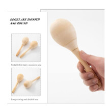 10 Unidades de Chocalhos de PercussãO de MãO Maracas DIY Maracas de Madeira com Som de Sopro NíTido para Lembrancinhas de MúSica