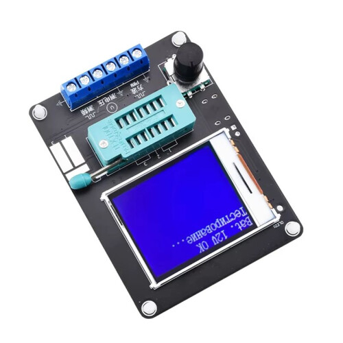 GM328A Transistor Tester Diode Capacitance ESR Voltage Frequency Meter PWM Square Wave Signal Generator Russian Version