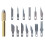 Blade Handle Kit for 936 Soldering Iron Heating Knife Multi-Functional DIY Model Heating Carving Trimming Tool Blade Kit 1