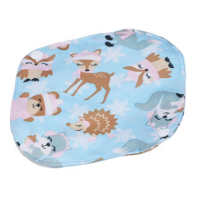 5 pièces de protections menstruelles réutilisables 18x20cm motif cartoon, tissu doux et respirant