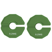 2St Gym Micro-Type Plattor Hantel Fractional Weight Plate Gummi Fractional Weight Plates Add- Aperture 35mm 0,25KG