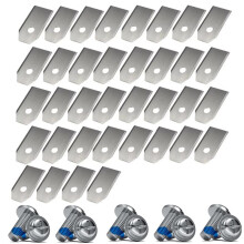 36PC Lawn Mower Cutting Blades Set Stainless Steel Trimmer Blade Compatible with for Cutter Blades Replacement A