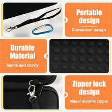 Voor Flip 6 Case Bag Draadloze -Luidspreker EVA Harde Draagbare Reisbeschermende Doos Schokbestendig Zwart