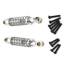 Fixação de Mola de Eixo Traseiro de Alumínio DIY RC Car Truck Acessórios de Carro RC para MN 1/12 MN82 LC79 MN78 Prata