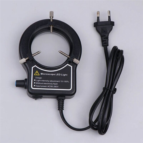 Microscope Ring Light  Lamp for Microscope Circle Light Industrial Microscope Camera EU-Plug 2