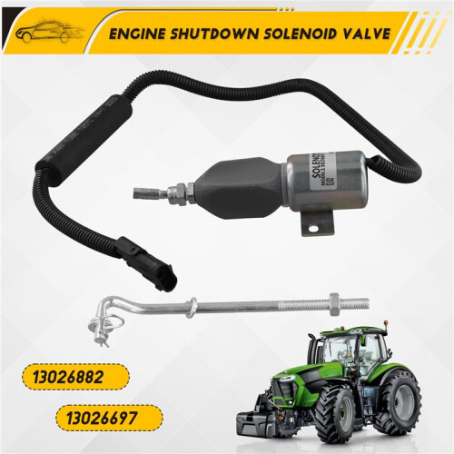 12V Fuel Shut Off Stop Solenoid Valve 13026882 13026697 for Deutz ...