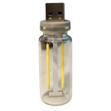 USB Car Interior Atmosphere Lights Plug-in USB LED Bulb Lamps for Bedroom, Nursery, Car, Green Light