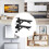 Foldable Desktop Bracket 2Pcs Adjustable Desk  Rack Punch-Free Metal Home Office Organizer Computer Desk Extension 8