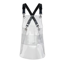 Delantal de Peluquería para Cocina, Peluquero, para Mujer y Hombre, con Bolsillos, para Limpieza de Trabajo, Uniforme de Trabajo para Camarero,