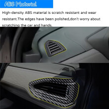 For Forester 2025 Dashboard Side Air Condition Vent Outlet Cover Trim Interior Accessories Carbon Fiber