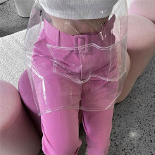 Kitchen Hair Salon Barber Apron for Women/Men with Pockets Work Cleaning Pinafore Restaurant Shop Waiter Work Uniform A