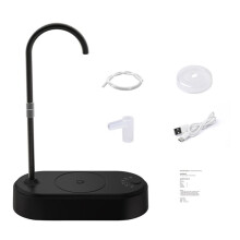 Water Bottle Pump Desktop Electric Water Dispenser Type-C Charging Portable Automatic Desktop Water Pump Black