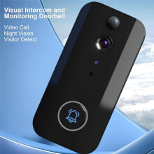 Doorbell Camera, 1080P Wire Less Doorbell Camera Wifi Network Connection, Voice Conversion,2 Way Talk