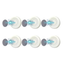 Magnetic Hooks Wall Mount Anti-Lost Magnet Storage Holder for Remote Control Fridge Sticker Home Organizer Hook 6PCS