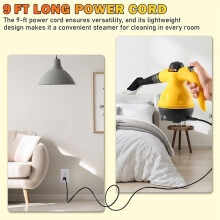 Handheld Steam Cleaner Multipurpose Portable Pressurized Steam Cleaner for Couch Clothes Mattress Car Seats US Plug