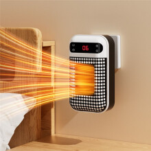 Portable Heaters for Indoor Cordless Powered Heater 500 Watt Heater for Winter Remote Heater+LED Display US Plug Black