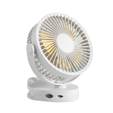 Rechargeable Clip- Tabletop and Hangable Fan 3 Speed 360 Rotating Fan for Travel and Home Use White