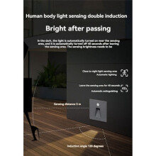 3W LED-Rörelsesensor Nattljus LED-Inbäddad Trappsteg Vattentätt Ljus med Rörelsesensor för Husbilsbåtssläp, A
