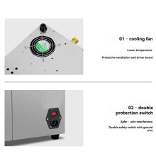 2L Knop Ultrasoon Reiniger 304 Roestvrij Staal Ultrasoon Reinigingsmachine met Verwarming & Timer voor Horloge Sieraden EU-Stekker