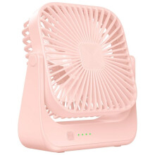 Desk Fan 4 Speeds Stronger Cooling Airflow Portable Small Fan Rechargeable Quiet Personal Fan for Home Office