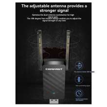 COMFAST Dual-Band WiFi Adapter USB3.0 AC1300 Wireless Network Card WiFi Receiver No Driver Needed for PC
