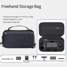 Portable PU Waterproof Carrying Case Bag for OSMO Action 6 Camera Accessories Shockproof Storage Box A