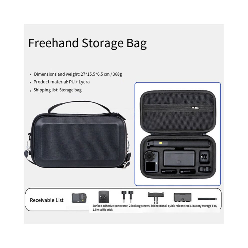 Portable Pu Waterproof Carrying Case Bag For Osmo Action 6 Camera Accessories Shockproof Storage Box A 6034249694588