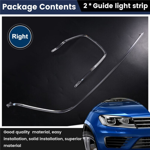 Car Daytime Running Light Guide Strip Headlights Light Strips for   2016-2018 Headlights Accessories Right 2