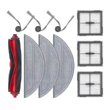 10PCS Replacement Parts for Q10 S5 /Q10 S5+/Q10V /Q10V+/Q10 VF /Q10 VF+ Vacuum Parts Main Side Brush Filter Mop
