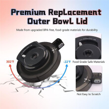 Outer Bowl Lid with Sealing Ring for NC500/NC501/NC501C Series Ice Cream Maker Replacement Reusable Cream Bowl Lid