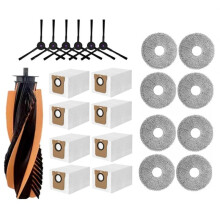 23PCS Replacement Parts for JONR P20 PRO/JONR T5 PRO Robot Vacuum Cleaner Accessories Main Side Brush Mop Cloth Dust Bag