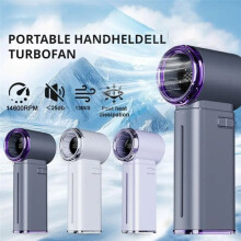 Ventilatore Digitale Portatile con 199 Livelli di Velocità, Raffreddamento A Nebbia di Ghiaccio, Ventilatore Ricaricabile Tramite USB, Display