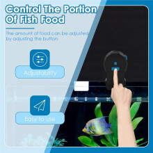 Automatic Fish Feeder for Aquarium 100/200ml Adjustable Food Dispenser with Auto Timer Intelligent Feeding Dispenser