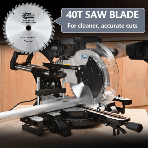 Switzer SwitZer Mitre Saw 12" 1800W Double Bevel 2