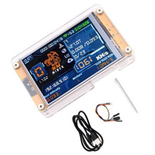 Verbeterde Harshrate 1060KH/S NMMiner NerdMiner+ met Standaard, 2,8 Inch Slim Display, Bitcoin Crypto Solo Miner voor Thuisgebruik, BTC