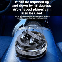 Universal Car Phone Holder with Vacuum Base, 360 Adjustable Foldable Car Phone Mount Fits All Phones and Car