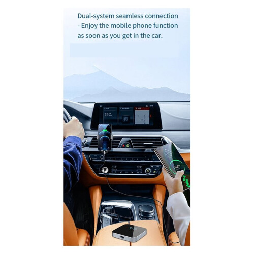 2 in 1 Wireless CarPlay Android Auto Adapter  USB Dongle Auto Connect Plug  for IOS Android Factory Wired Car 2