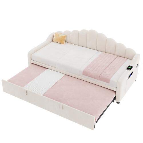 3ft Single Daybed with Pull-out Trundle