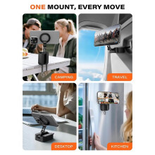Magnetic Desktop Phone Holder for Gym Multifunction Phone Holder Stand for Travel Fitness Kitchen Live Bracket