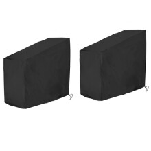 2Pack Black Exercise Bike Cover,Upright Indoor Cycling Protective Cover, Dustproof/Waterproof Bike Cover