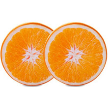 Round Throw Pillows 15 Inch Fruit Pillow, Plush Funny Fruit Stuffed Cushions Toy Pad for Chair,Floor,Sofa,2 Pack D