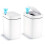 2Pack Bathroom Trash Can with Lid,  Automatic Touchless Garbage Can, Slim Motion Sensor Waterproof Trash Bin 2