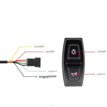Bicycle Lithium Battery Modification Accessories 2-In-1 DK21-1S  Mountain Bike Scooter Horn Headlight