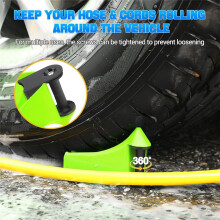4-Pack Tire Hose Rollers for Car Wash Avoid Snagging, Car Wash Detailing Supplies Tool, Auto Detailing Tools Green