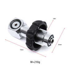 Scuba Diving Cylinders BCD DIN to Yoke Fill Adapter Tank Filling Adaptor Valve 300BAR DIN to Standard Yoke