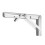 2 Piece Heavy Duty Folding Shelf Brackets Triangular Bracket Shelf Wall Shelf Support Frame for Bench Table with Screws 6