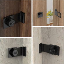 Keyless Cabinet Combination ,Cabinet Password Locks for Cabinet,Mailbox,Office File Cabinet Lock 90Angle Black
