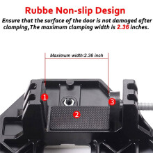 Door Hinge Jig Woodworking Hole Opener Slotting Locator Wooden Door Hinge Hole Guide Door Lock Jig for Door Lock