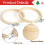 36 PeçAs Aro de Bordado de 3 Polegadas  Aro de Bordado de Bambu Aro Redondo para Artesanato DIY, Costura e Artesanato 8Cm 2